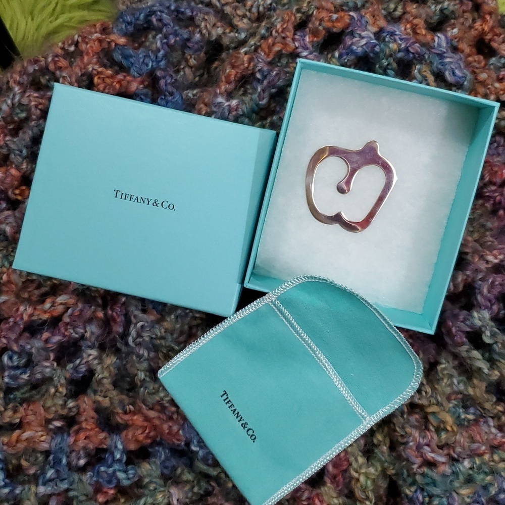Tiffany & Co Sterling Silver Apple Bookmark